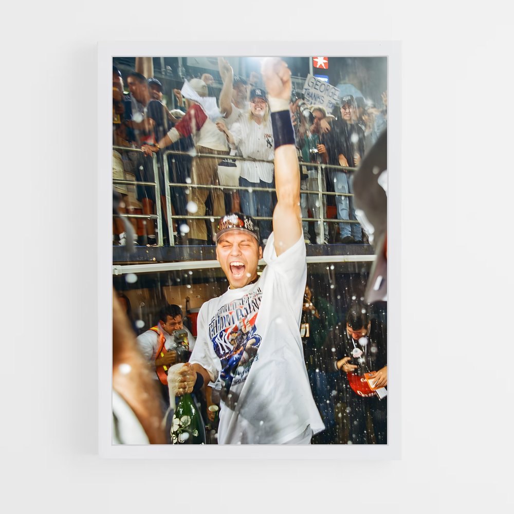 Poster Home Run sous la Pluie – affiche Baseball (vue 3)